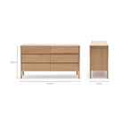 Nell Dresser - Blonde Oak - Buffets & Sideboards Tolv Loom Collection Dubai