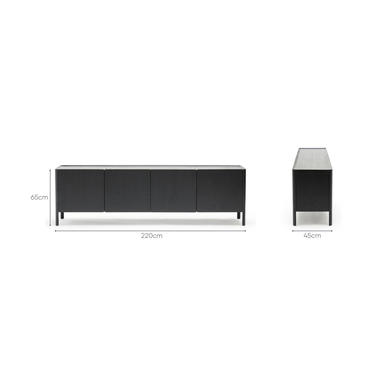 Nell Sideboard - Black Oak - Buffets & Sideboards Tolv Loom Collection Dubai