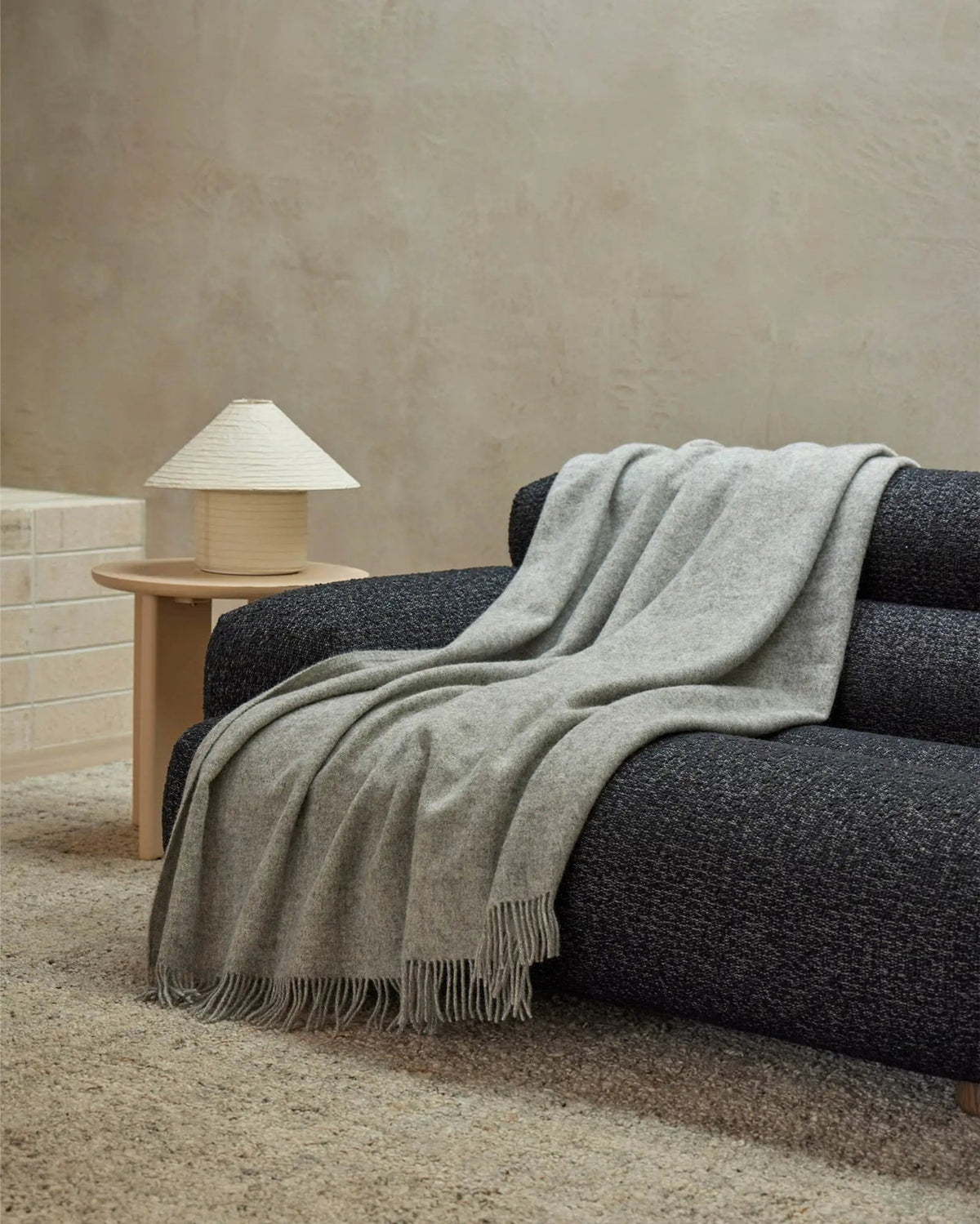 Nevis Throw - Ash