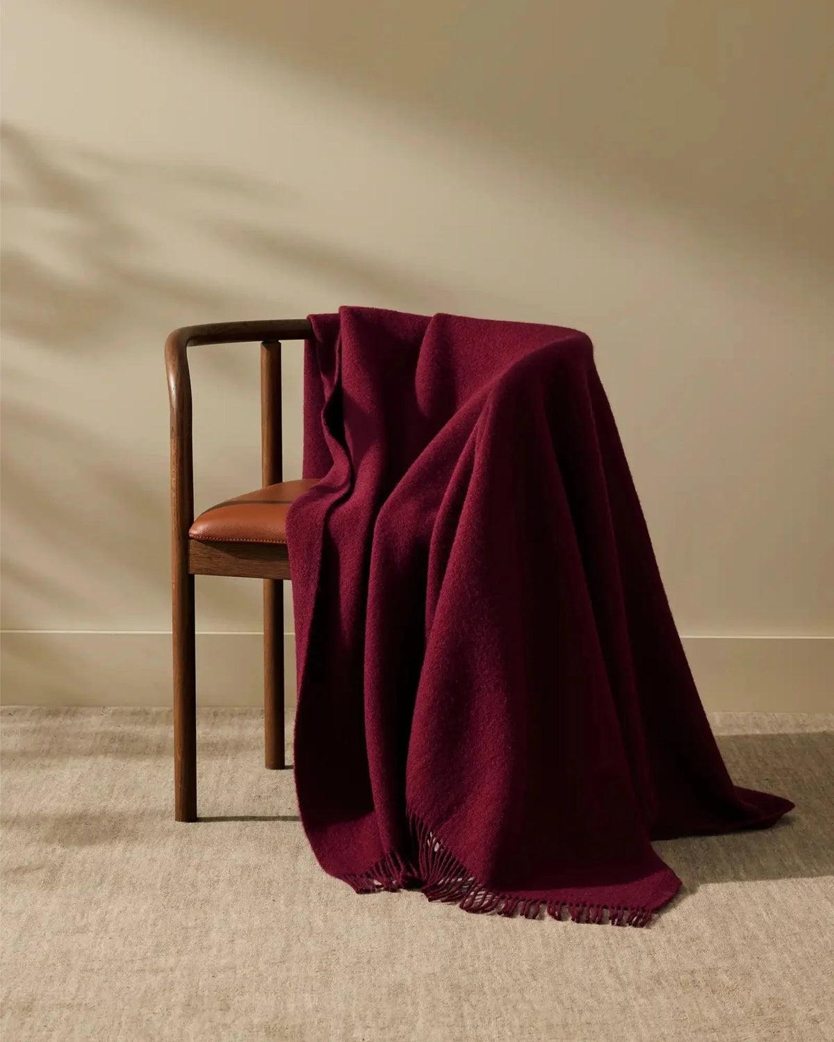 Nevis Throw - Rhubarb