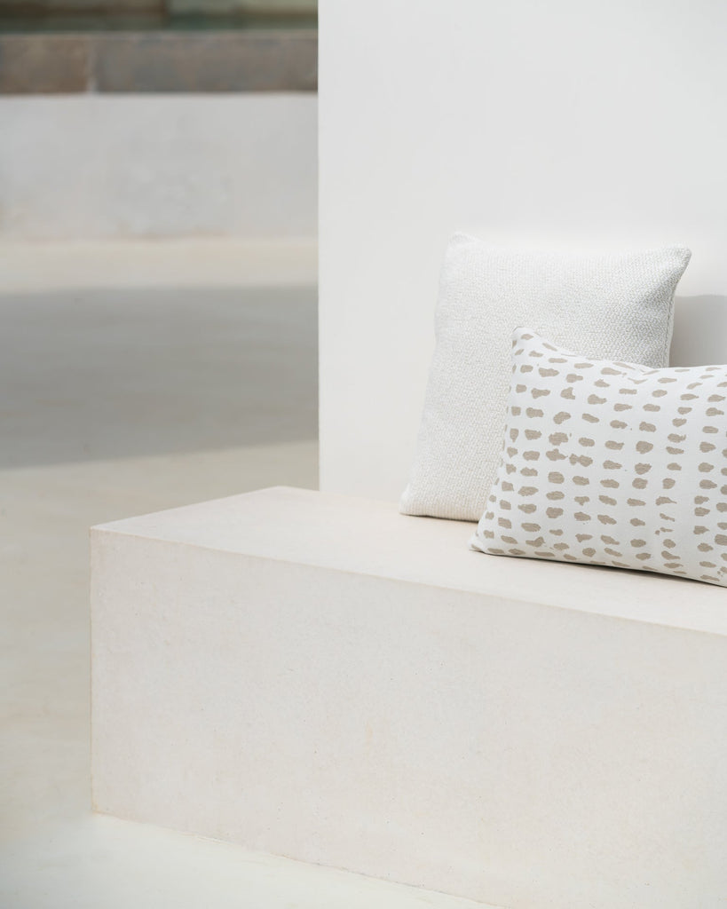 Nomad Outdoor Cushion - White - Square - Loom Collection