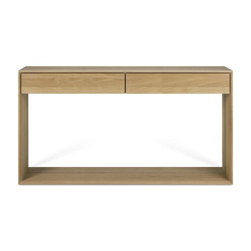 Nordic Console - Oak - 2 Drawers - Loom Collection