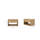 Nordic II Bedside Table - Oak - Bedside Tables Ethnicraft Loom Collection Dubai