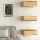 Nordic II Hanging Bedside Table - Oak