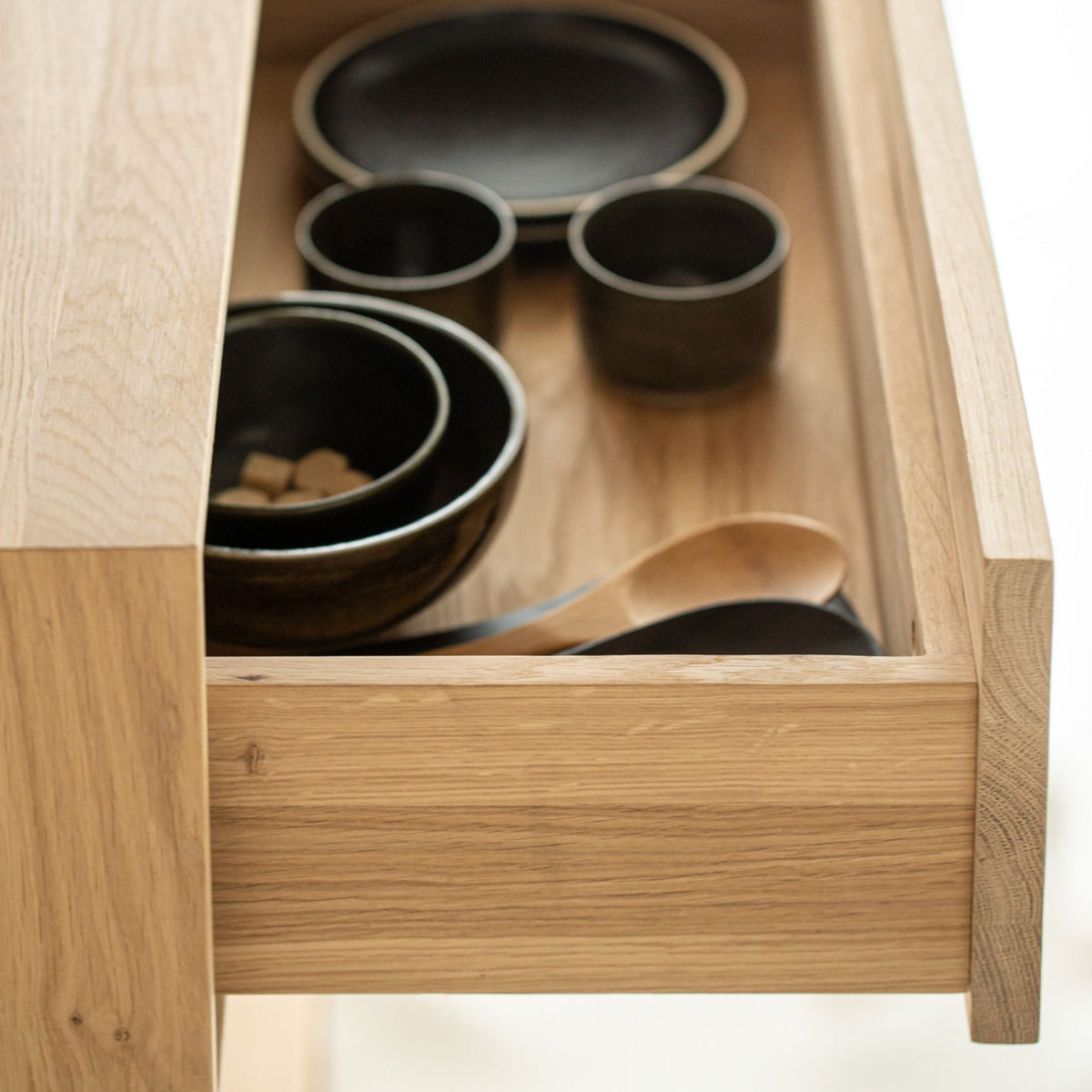 Nordic II Hanging Bedside Table - Oak - Bedside Tables Ethnicraft Loom Collection Dubai
