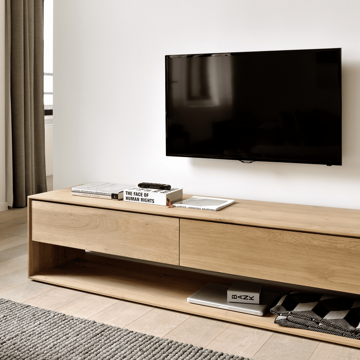 Nordic TV Cupboard - TV and Entertainment Units Ethnicraft Loom Collection Dubai