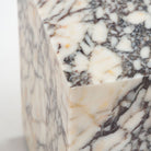 Nuba Cube Side Table - Calacatta Viola - Side Tables Loom Collection Loom Collection Dubai