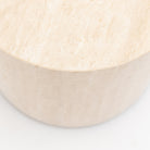 Nuba Cylinder Side Table - Travertine