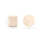 Nuba Cylinder Side Table - Travertine