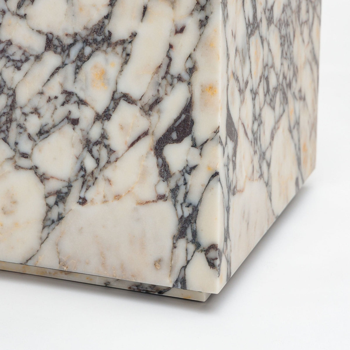 Nuba Pedestal - Calacatta Viola - Pedestals Loom Collection Loom Collection Dubai