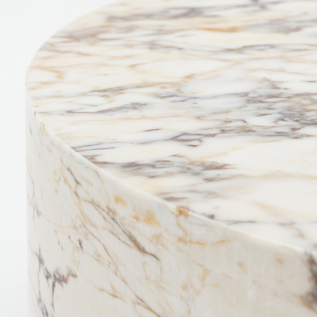 Nuba Round Coffee Table - Calacatta Viola