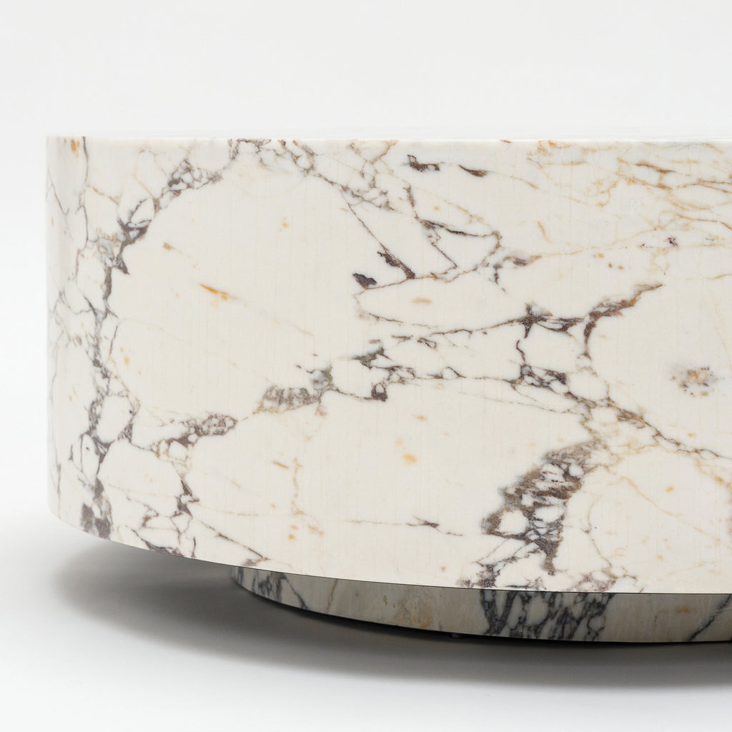 Nuba Round Coffee Table - Calacatta Viola