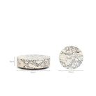 Nuba Round Coffee Table - Calacatta Viola - Coffee Tables Loom Collection Loom Collection Dubai