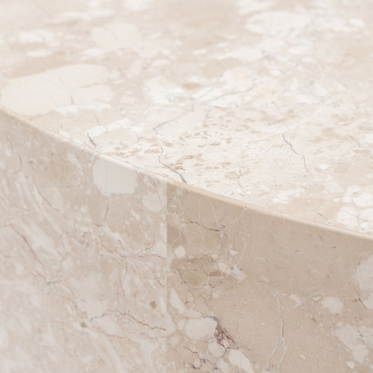 Nuba Round Coffee Table - Kunis Breccia Marble - Coffee Tables Loom Collection Loom Collection Dubai