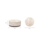 Nuba Round Coffee Table - Kunis Breccia Marble - Coffee Tables Loom Collection Loom Collection Dubai