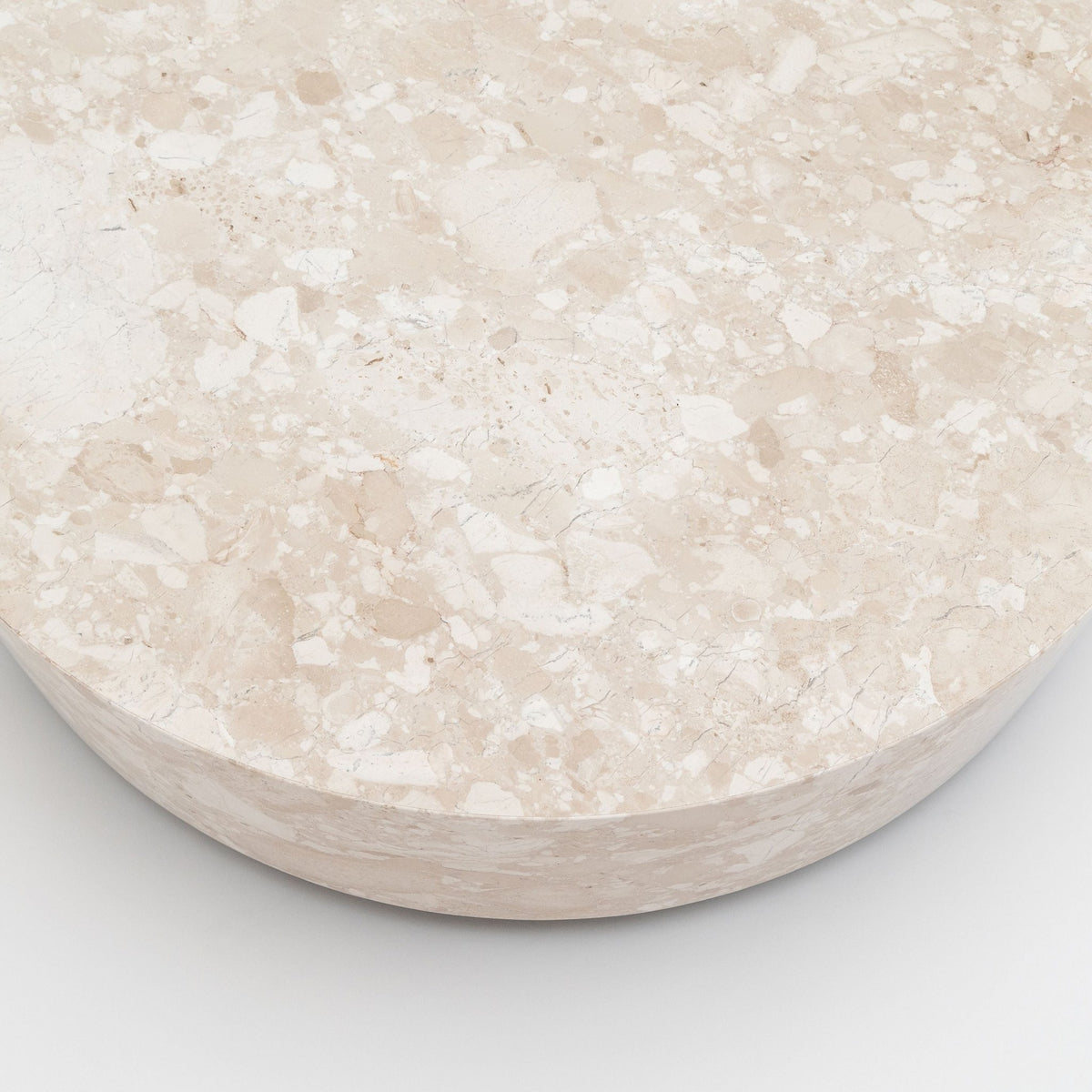 Nuba Round Coffee Table - Kunis Breccia Marble - Coffee Tables Loom Collection Loom Collection Dubai