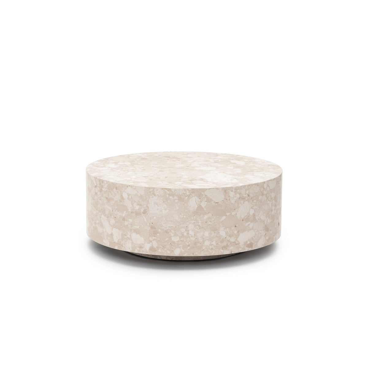 Nuba Round Coffee Table - Kunis Breccia Marble - Coffee Tables Loom Collection Loom Collection Dubai