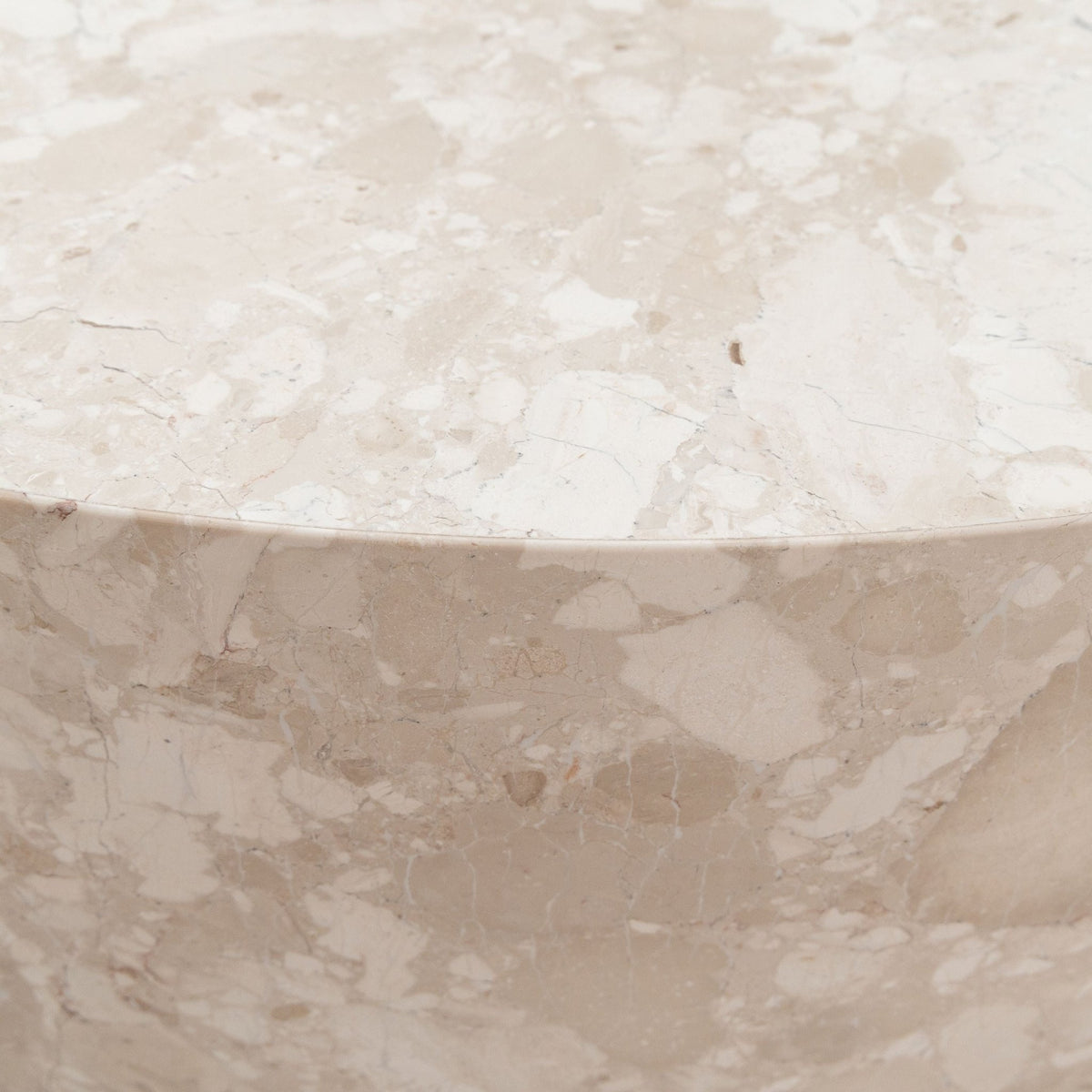 Nuba Round Coffee Table - Kunis Breccia Marble - Coffee Tables Loom Collection Loom Collection Dubai