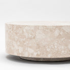 Nuba Round Coffee Table - Kunis Breccia Marble - Coffee Tables Loom Collection Loom Collection Dubai