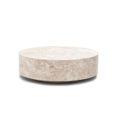 Nuba Round Coffee Table - Kunis Breccia Marble - Coffee Tables Loom Collection Loom Collection Dubai