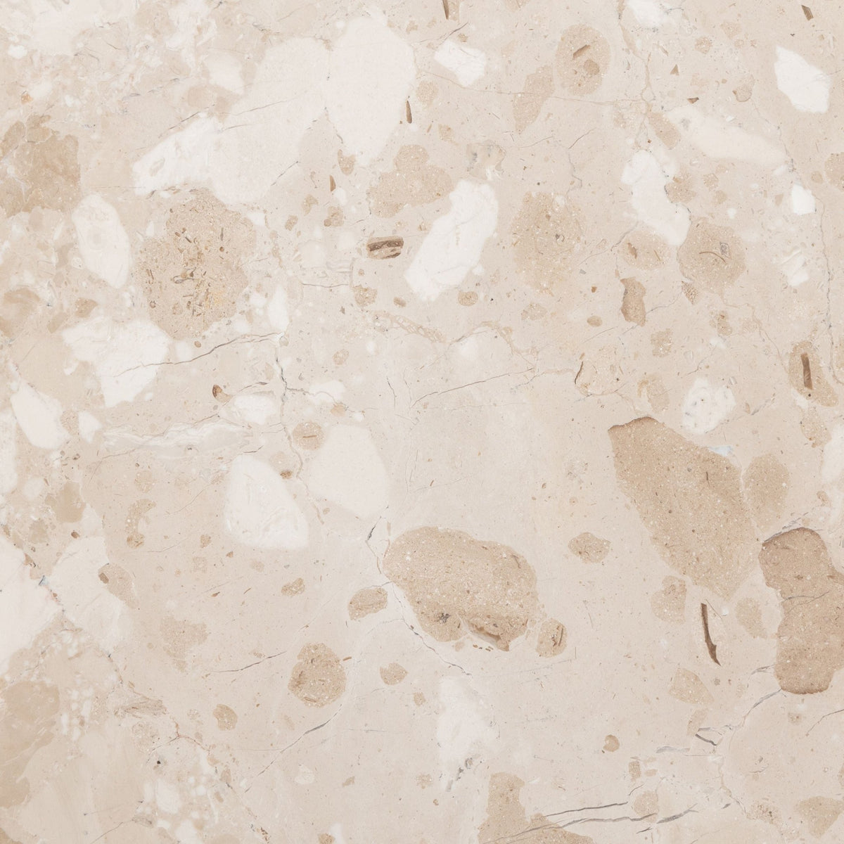 Nuba Round Coffee Table - Kunis Breccia Marble - Coffee Tables Loom Collection Loom Collection Dubai