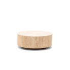 Nuba Round Coffee Table - Travertine - Coffee Tables Loom Collection Loom Collection Dubai