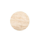 Nuba Round Coffee Table - Travertine - Coffee Tables Loom Collection Loom Collection Dubai