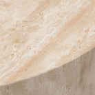 Nuba Round Coffee Table - Travertine - Coffee Tables Loom Collection Loom Collection Dubai