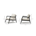 Nysse Armchair - Black Oak & Oatmeal
