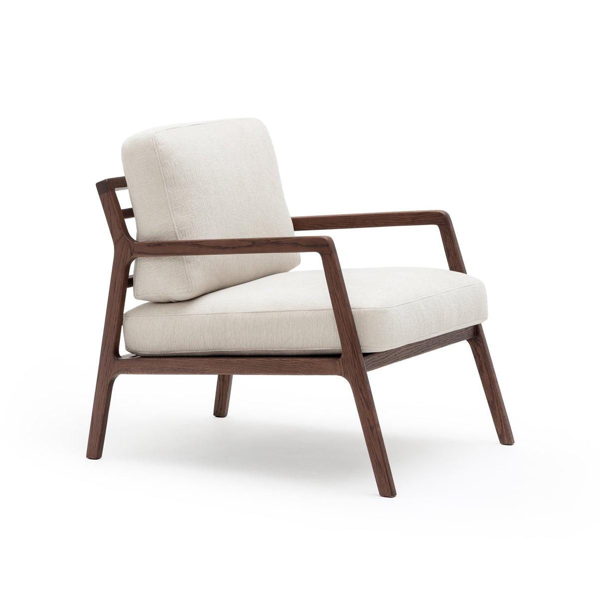 Nysse Armchair - Espresso Oak & Macadamia