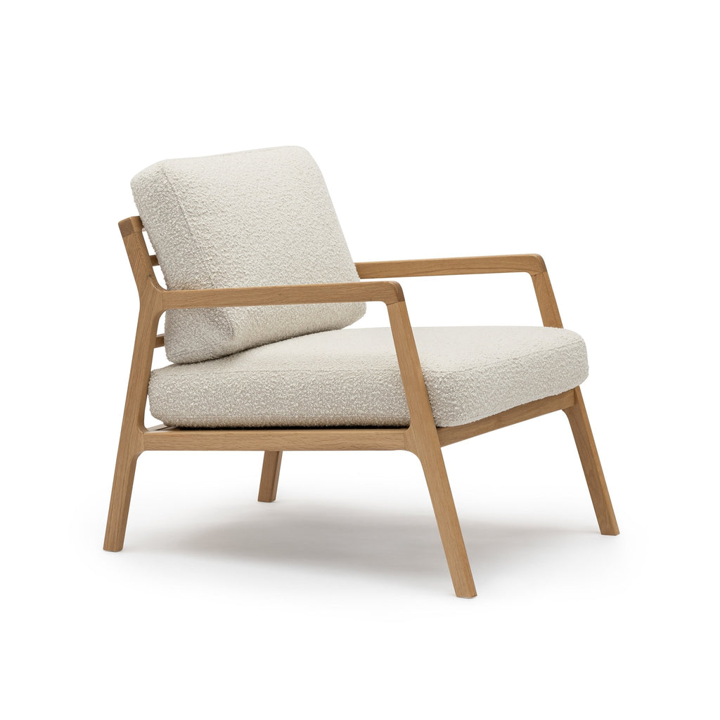 Nysse Armchair - Light Oak & Biggello Milk - Loom Collection