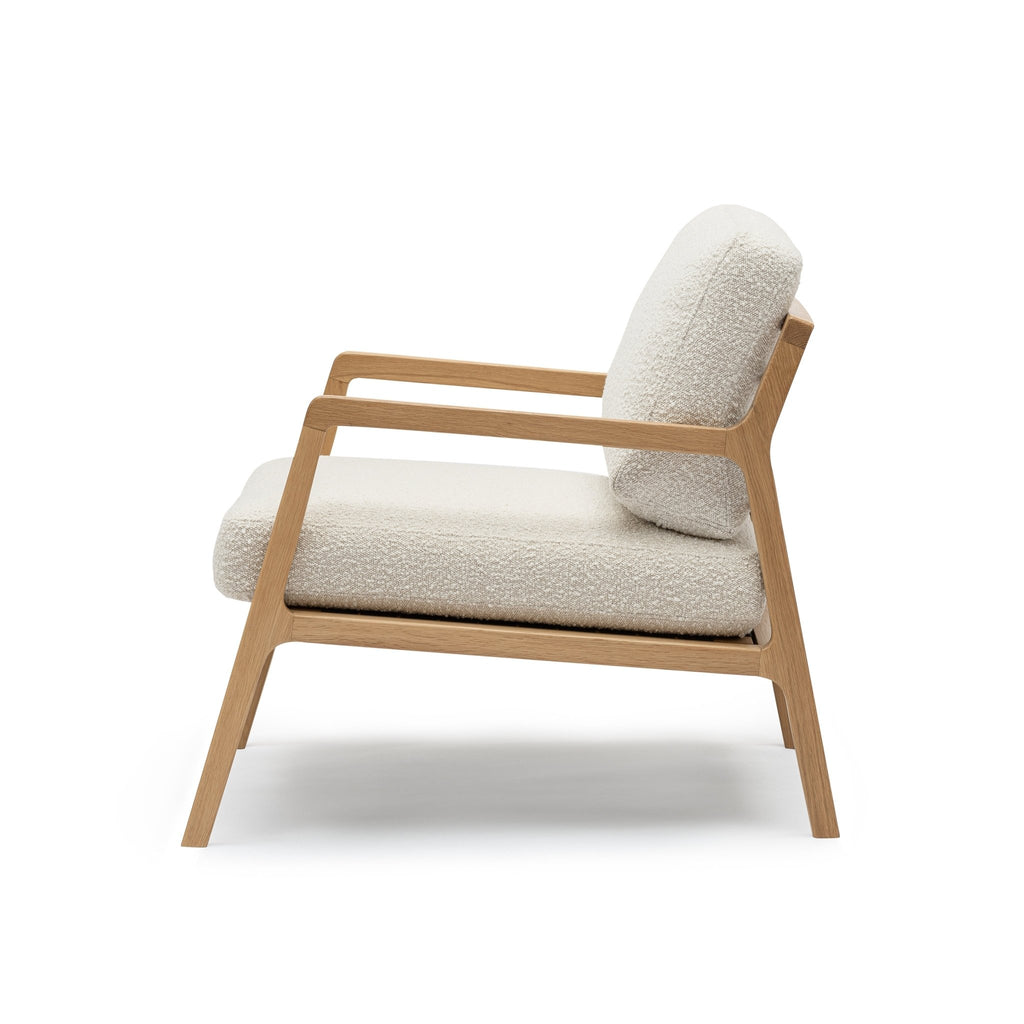 Nysse Armchair - Light Oak & Biggello Milk - Loom Collection