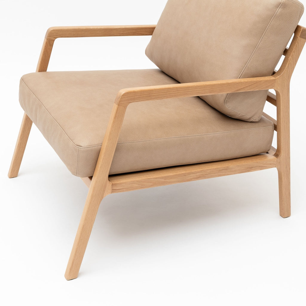 Nysse Armchair - Light Oak & Desert - Accent Chairs Tolv Loom Collection Dubai