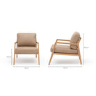 Nysse Armchair - Light Oak & Desert - Accent Chairs Tolv Loom Collection Dubai