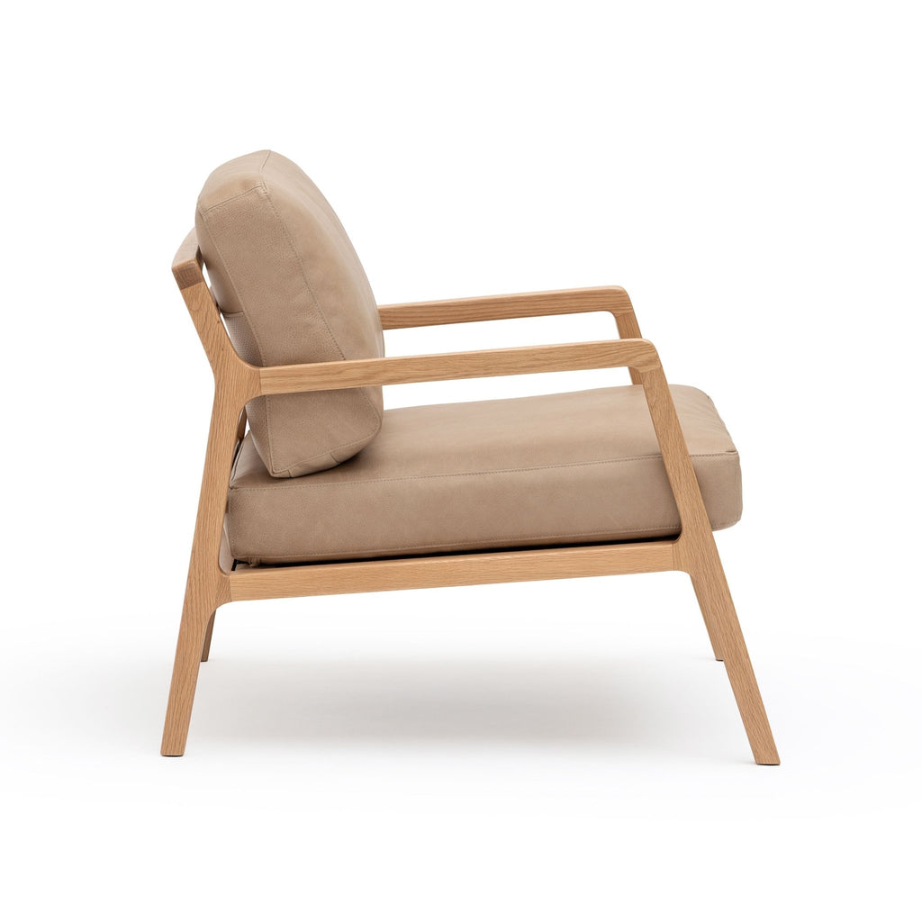 Nysse Armchair - Light Oak & Desert - Accent Chairs Tolv Loom Collection Dubai