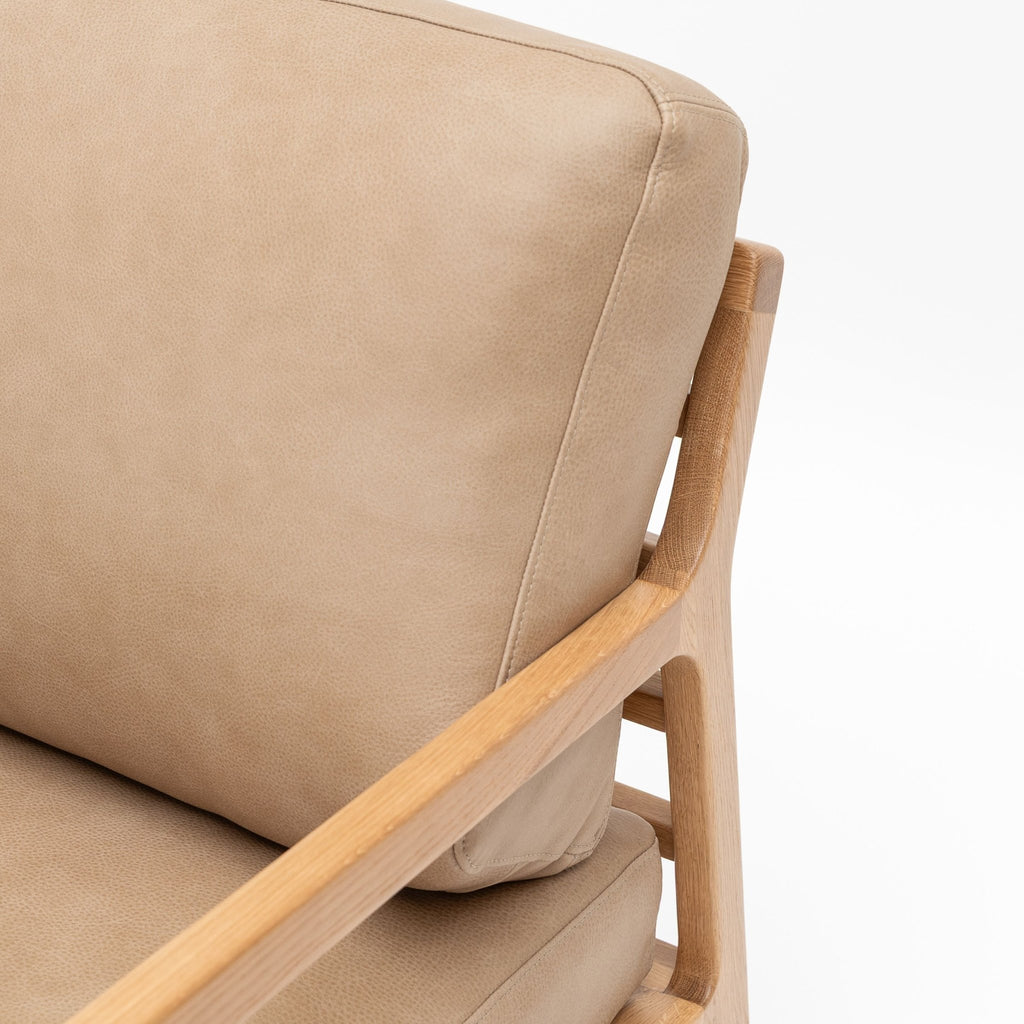 Nysse Armchair - Light Oak & Desert - Accent Chairs Tolv Loom Collection Dubai