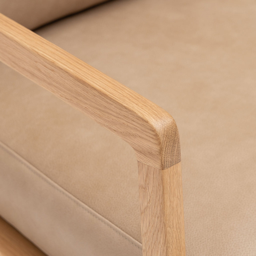 Nysse Armchair - Light Oak & Desert - Accent Chairs Tolv Loom Collection Dubai