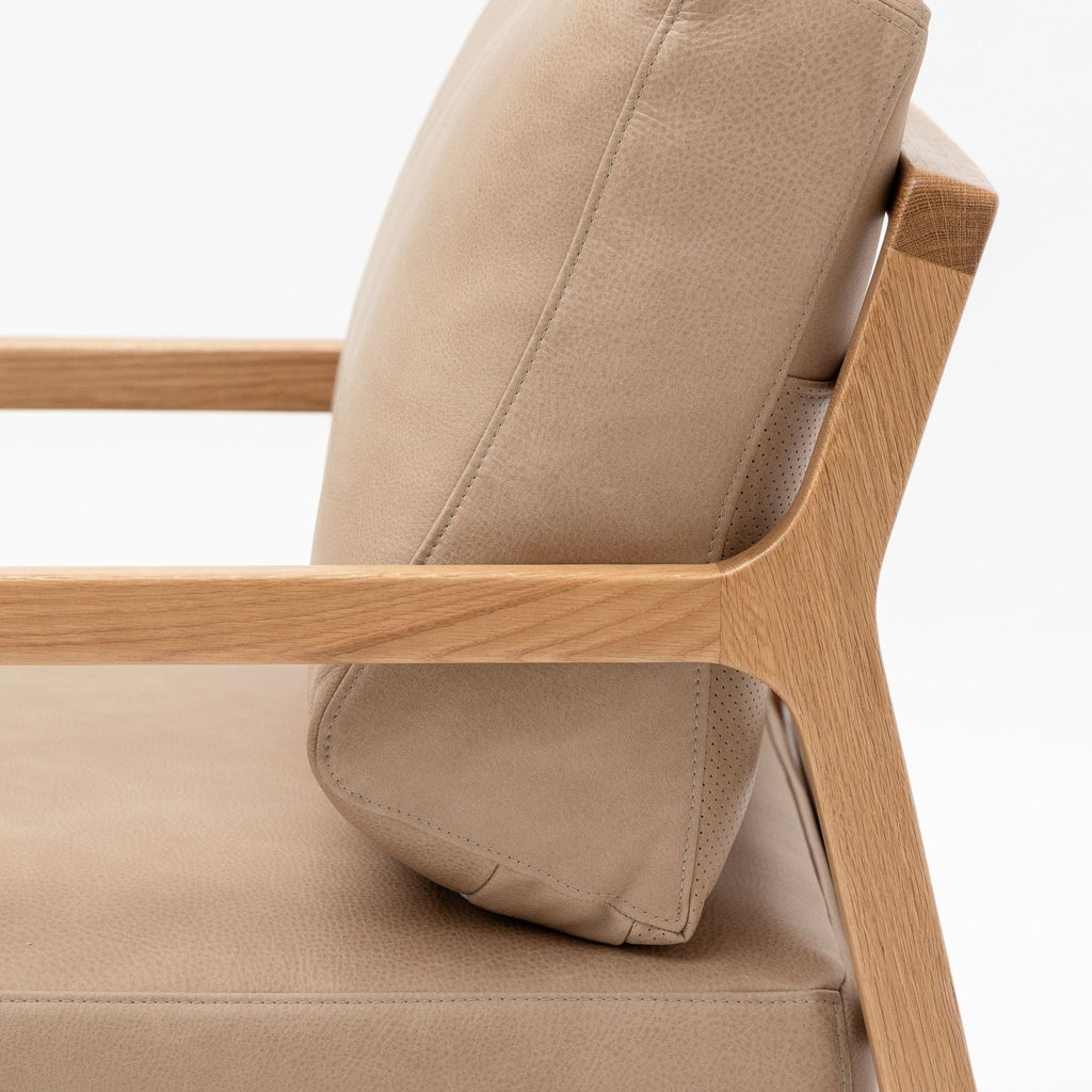 Nysse Armchair - Light Oak & Desert - Accent Chairs Tolv Loom Collection Dubai