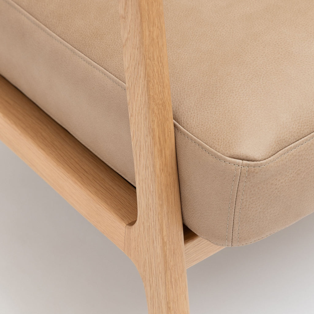 Nysse Armchair - Light Oak & Desert - Accent Chairs Tolv Loom Collection Dubai