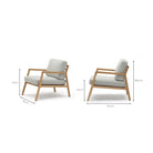 Nysse Armchair - Light Oak & Diamond