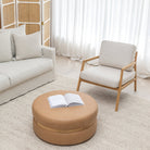Nysse Armchair - Light Oak & Oatmeal