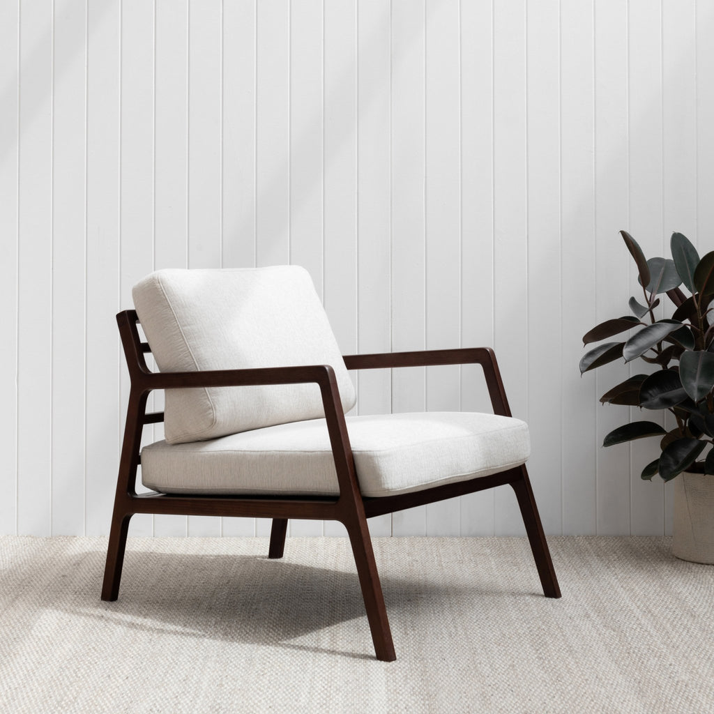 Nysse Armchair - Smoked Oak & Macadamia - Loom Collection