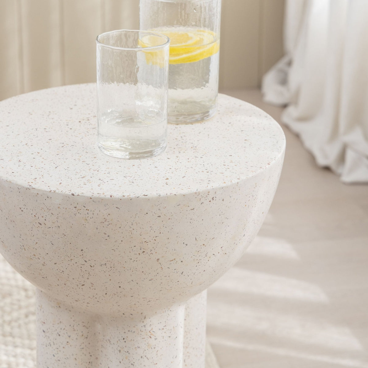 Oakley Side Table - Sand - Side Tables Loom Collection Loom Collection Dubai