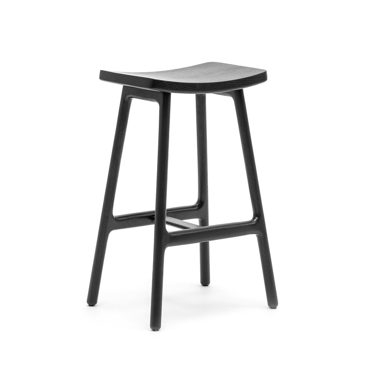 Odd Counter Stool - Black Oak