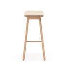 Odd Counter Stool - Blonde Oak & Limestone Leather - Bar & Counter Stools Tolv Loom Collection Dubai