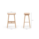 Odd Counter Stool - Blonde Oak - Bar & Counter Stools Tolv Loom Collection Dubai