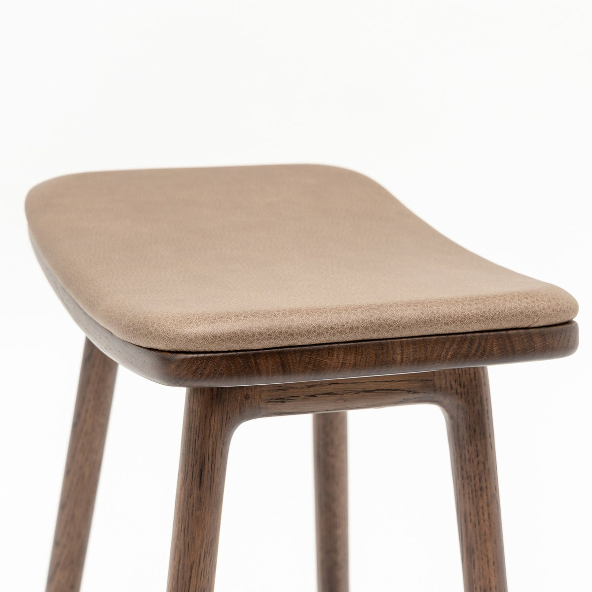 Odd Counter Stool - Espresso Oak & Montana Anvil Leather