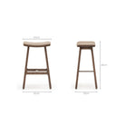 Odd Counter Stool - Espresso Oak & Montana Anvil Leather