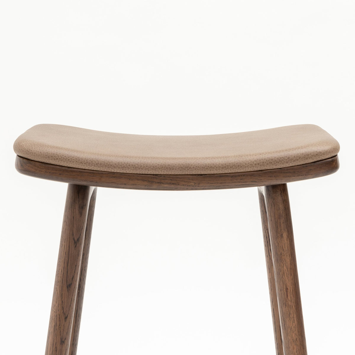 Odd Counter Stool - Espresso Oak & Montana Anvil Leather