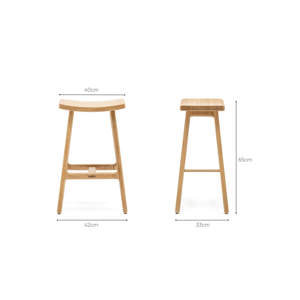 Odd Counter Stool - Light Oak - Loom Collection